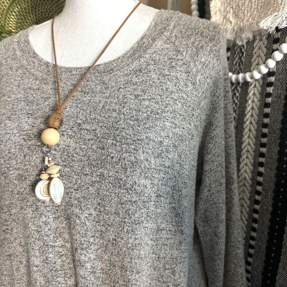 Nine Britton Stitch Fix Billie Tie Front Brushed Knit Long Sleeve Top - Picture 4 of 9